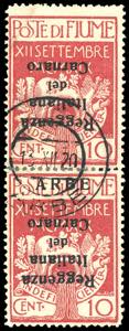 ARBE 1920 - 10 cent. soprastampati in ... 