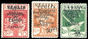 VEGLIA 1920 - 10 cent., 50 cent. su 20 cent. ... 