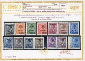 LUBIANA 1941 - Soprastampati Alto ... 