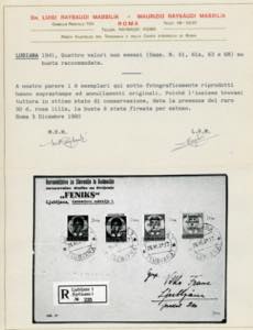 LUBIANA 1941 - Non emessi, 25 p., ... 