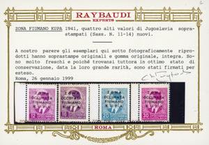 ZONA FIUMANO KUPA 1941 - Prima ... 