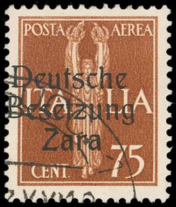 OCCUPAZIONE TEDESCA ZARA POSTA ... 