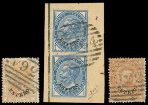 SUSA 1881 - Due francobolli sciolti e una ... 