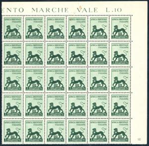 RECAPITO AUTORIZZATO 1942 - 10 cent. Leone ... 