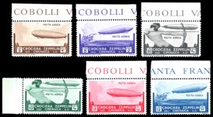 POSTA AEREA 1933 - Crociera Zeppelin, serie ... 