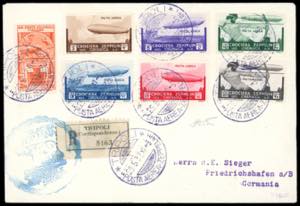 POSTA AEREA 1933 - Zeppelin, serie completa ... 