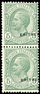 1924 - 5 cent. soprastampato in caratteri ... 