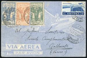 1938 - 20 + 5 cent., 60 + 5 cent., 1 lira + ... 