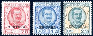 1926 - Floreale soprastampati (113/115), ... 