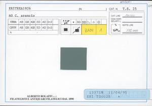 SEGNATASSE 1926 - 60 cent. arancio ... 
