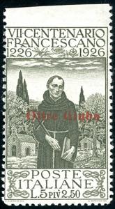 1926 - 5 + 2,50 lire San Francesco, non ... 