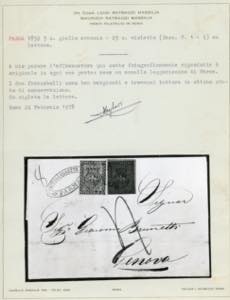 1853 - 25 cent. violetto, 5 cent. ... 