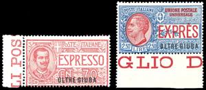 ESPRESSI 1926 - Soprastampati, serie ... 