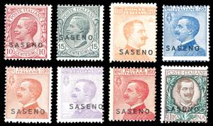 1923 - Soprastampati, serie completa (1/8), ... 