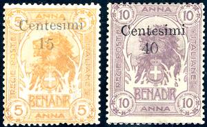 1905 - Soprastampati di Zanzibar, serie ... 