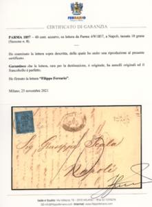 1857 - 40 cent. azzurro (5), ... 
