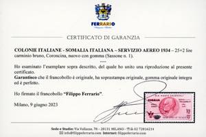 SERVIZIO AEREO 1934 - 25 + 2 lire ... 