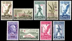 OCCUPAZIONE BRITANNICA AFRICA ORIENTALE 1941 ... 