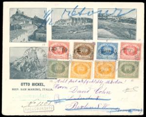 1893 - Soprastampati, serie completa, 5 ... 