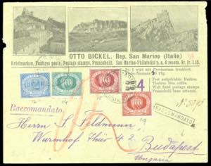 1894 - 2 cent. azzurro Cifra, 10 cent. verde ... 