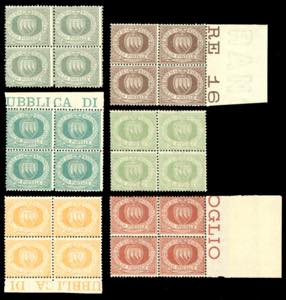1892/94 - 5 cent., 10 cent., 30 cent., 40 ... 