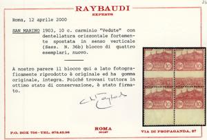 1903 - 10 cent. Veduta, coppia ... 