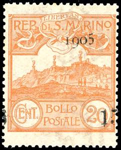 1905 - 15 cent. su 20 cent. (46), ... 