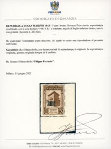 1943 - 5 cent. Governo ... 