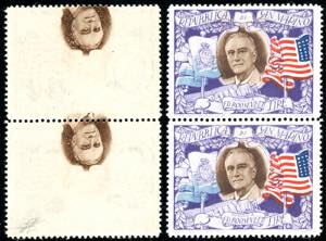 1947 - 5 lire Roosvelt, stampa ... 