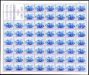 1949 - 3 lire Paesaggi (344), foglio ... 