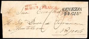 1840/50ca - Lettera da Venezia 24/6 a ... 