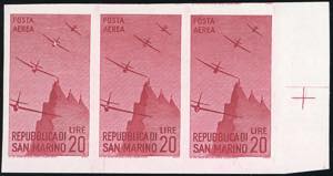 1946 - 20 lire Vedute, non dentellato (57b), ... 