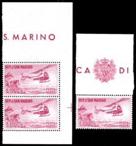 1961 - 1.000 lire Elicottero (138), lotto di ... 