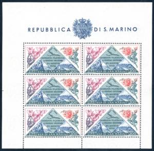 1952 - Fiori-Giornata Filatelica, foglietto ... 