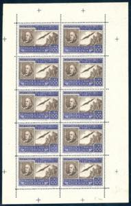 1947 - 100 lire Centenario francobollo ... 