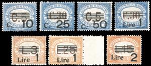 1936/39 - Soprastampati, serie completa ... 