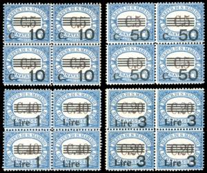 1940 - Soprastampati, serie completa ... 