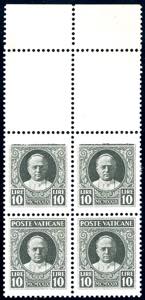 1929 - 10 lire Conciliazione, blocco di sei ... 