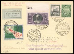 1933 - 25 cent., 1 lira e 2,75 lire Giardini ... 