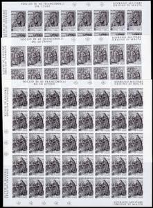 1969 - Natale, fogli completi di 40 ... 