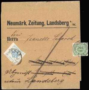 GERMANIA/AUSTRIA 1888 - Redirected with ... 