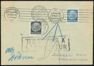 GERMANIA REICH 1937 - 4 p. Hindenburg (485), ... 