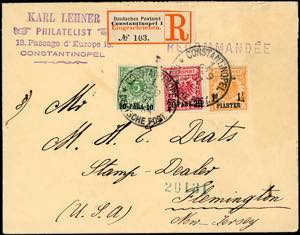 GERMANIA UFFICI LEVANTE 1897 - 1 p. su 5 p., ... 