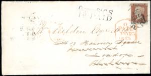 GRAN BRETAGNA 1843 - Redirected with ... 