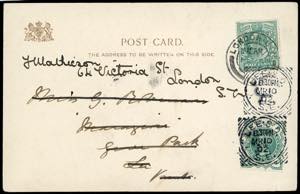 GRAN BRETAGNA 1902 - Redirected with ... 