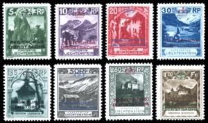 LIECHTENSTEIN SERVIZIO 1932 - Soprastampati, ... 