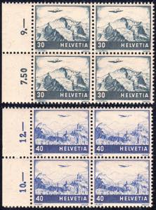 SVIZZERA POSTA AEREA 1948 - Vedute (42/43), ... 