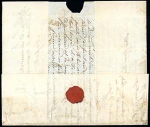 1852 - 7 baj azzurro, striscia ... 