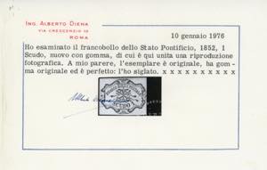 1852 - 1 scudo rosa carminio (11), ... 