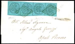 1868 - 5 cent. azzurro verdastro ... 